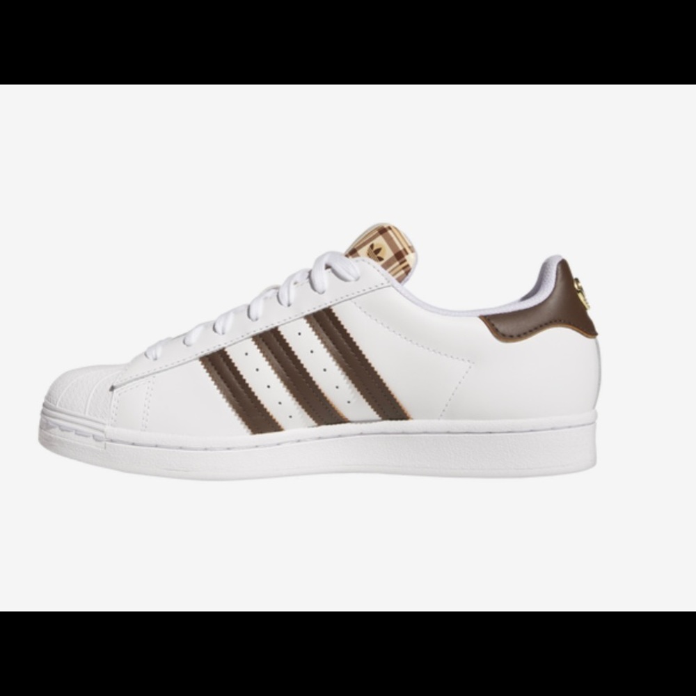 ADIDAS SUPERSTAR White with Brown size 11.5